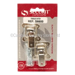 Securit Toggle Catches Nikel Plated 45mm 2 Pack